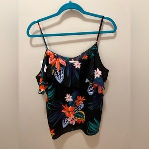 Floral flowy tank